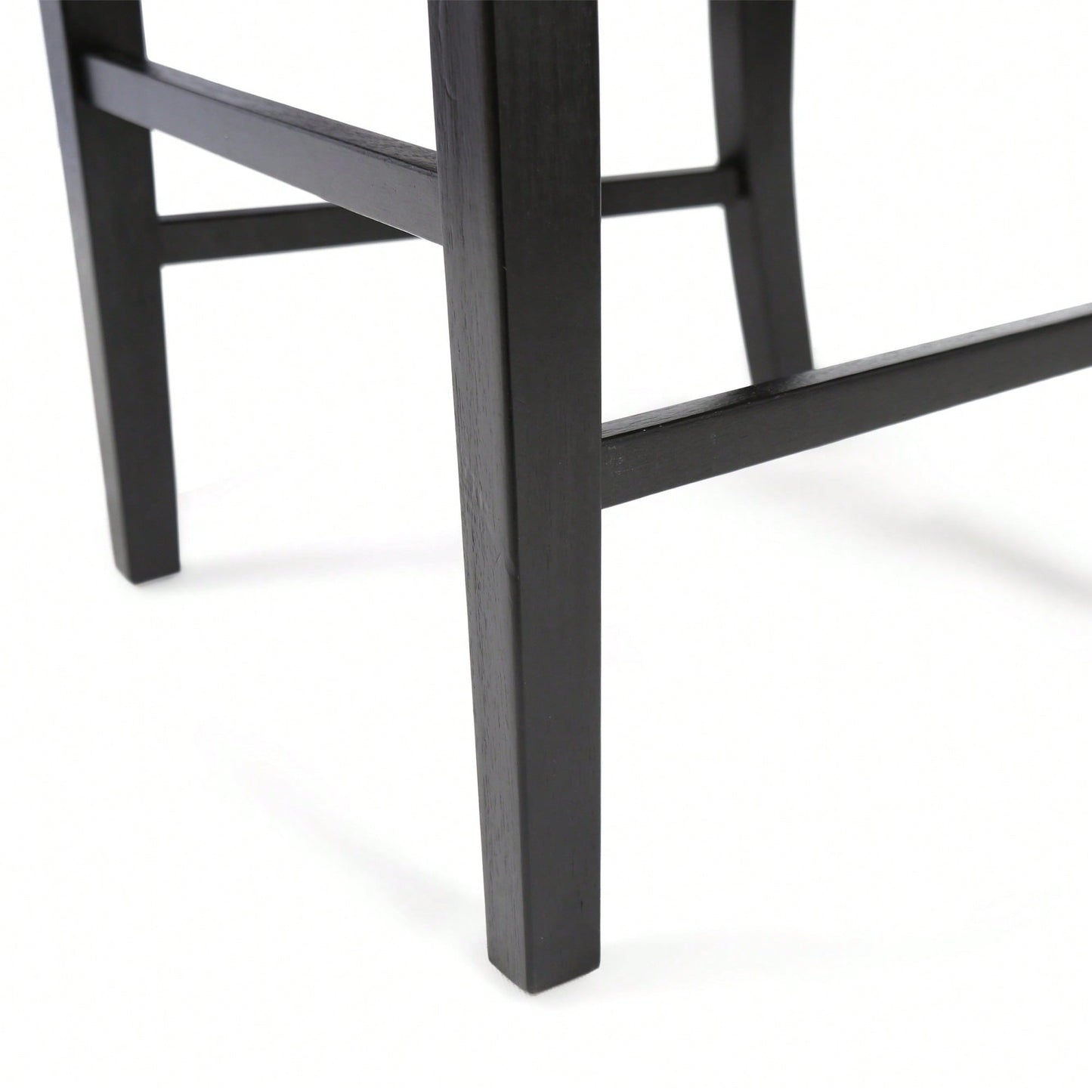 Set Of 2 White Acacia Wood Dining Chairs For Elegant Home Decor