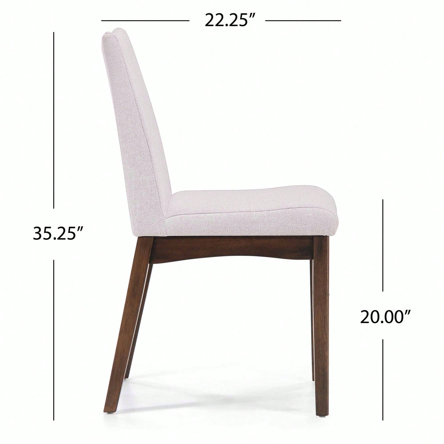 Elegant Set Of 2 Dining Chairs With Comfortable Upholstery And Modern Design For Home Or Office Use