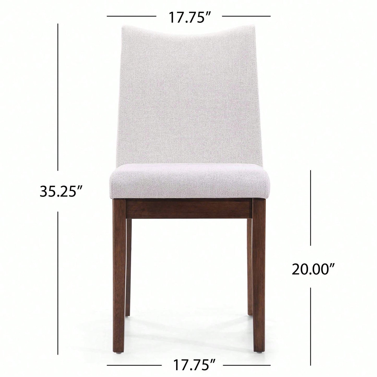 Elegant Set Of 2 Dining Chairs With Comfortable Upholstery And Modern Design For Home Or Office Use