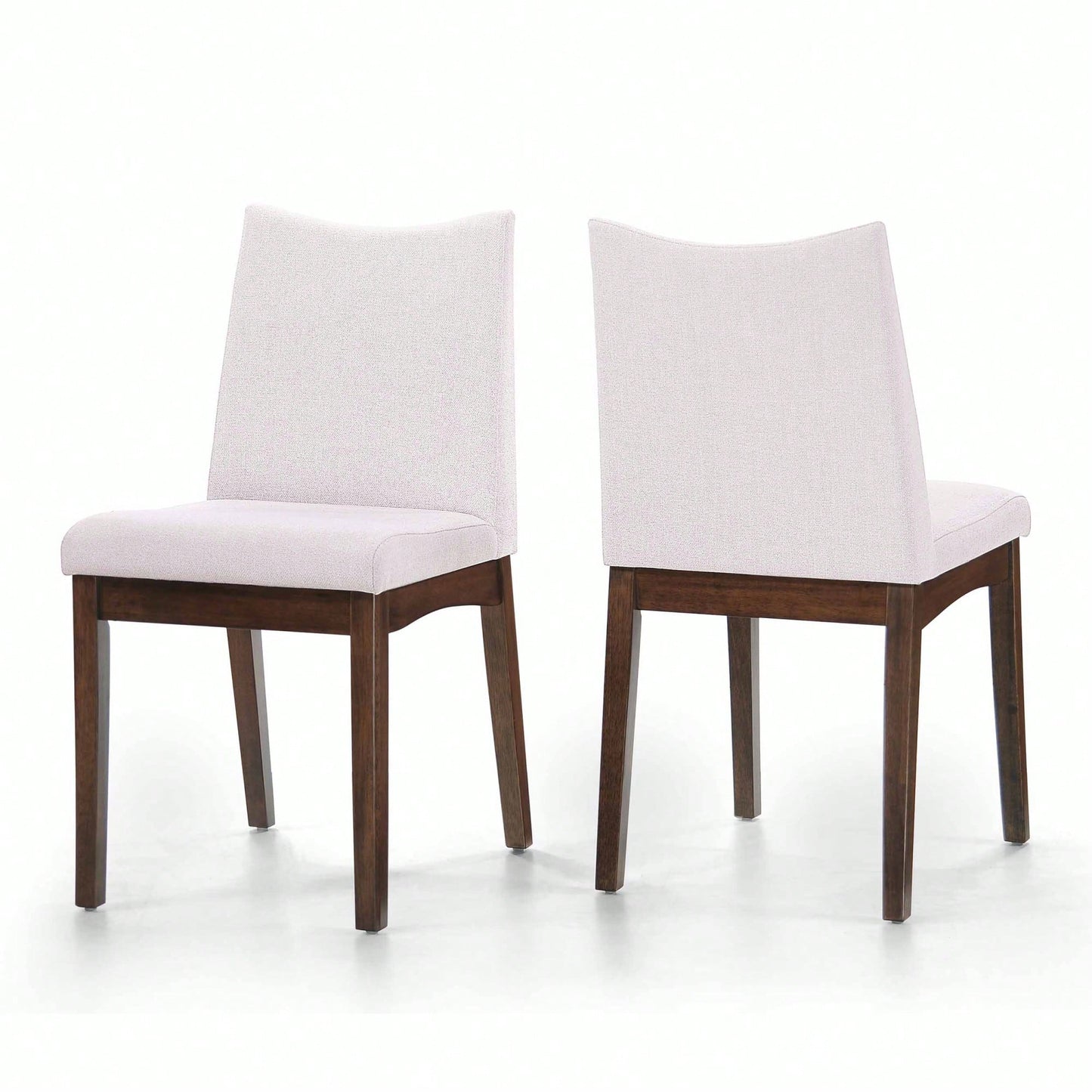 Elegant Set Of 2 Dining Chairs With Comfortable Upholstery And Modern Design For Home Or Office Use