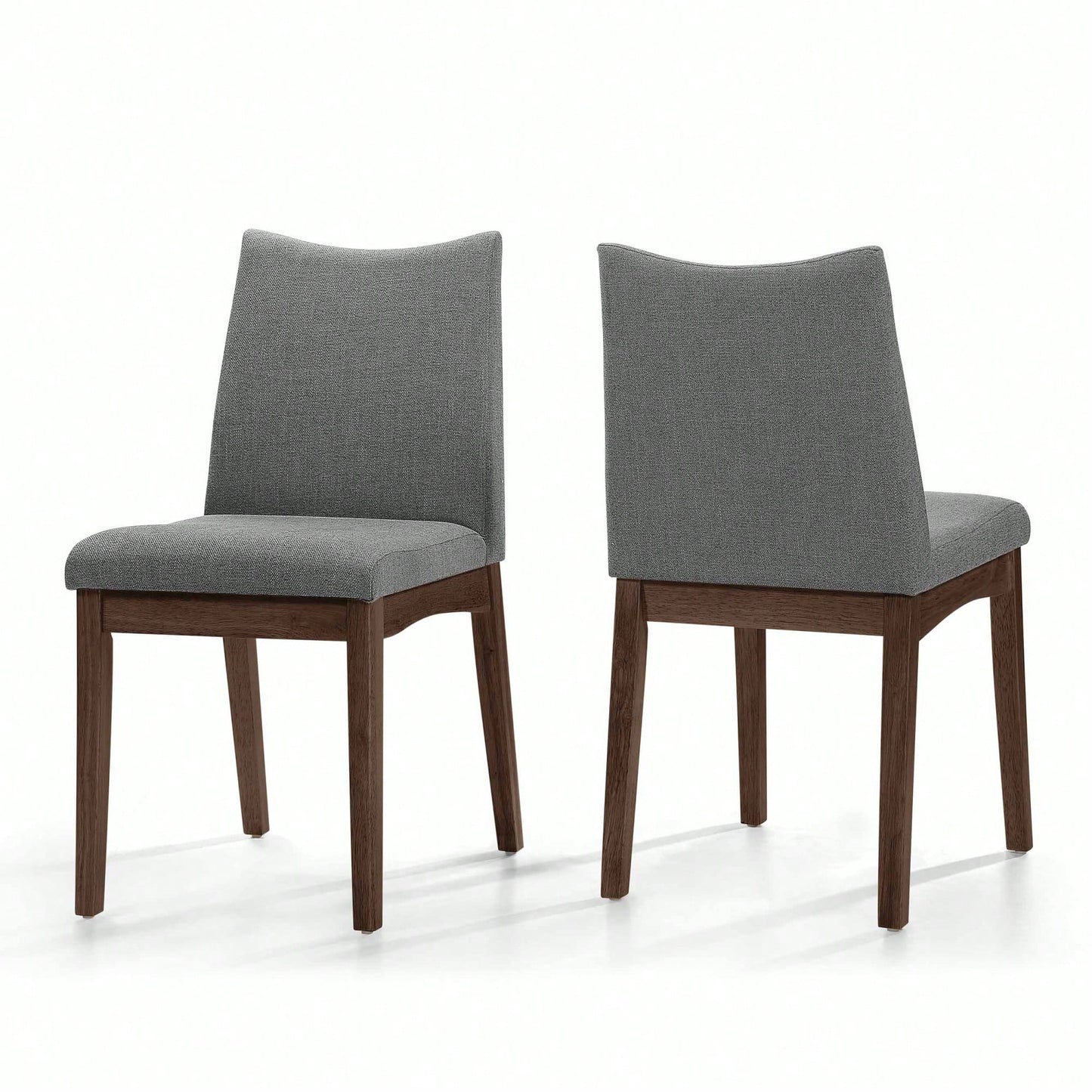 Elegant Set Of 2 Dining Chairs With Comfortable Upholstery And Modern Design For Home Or Office Use