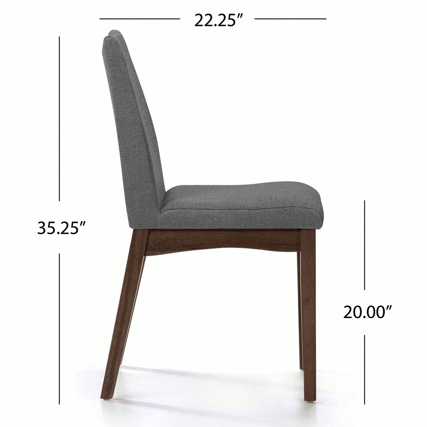 Elegant Set Of 2 Dining Chairs With Comfortable Upholstery And Modern Design For Home Or Office Use
