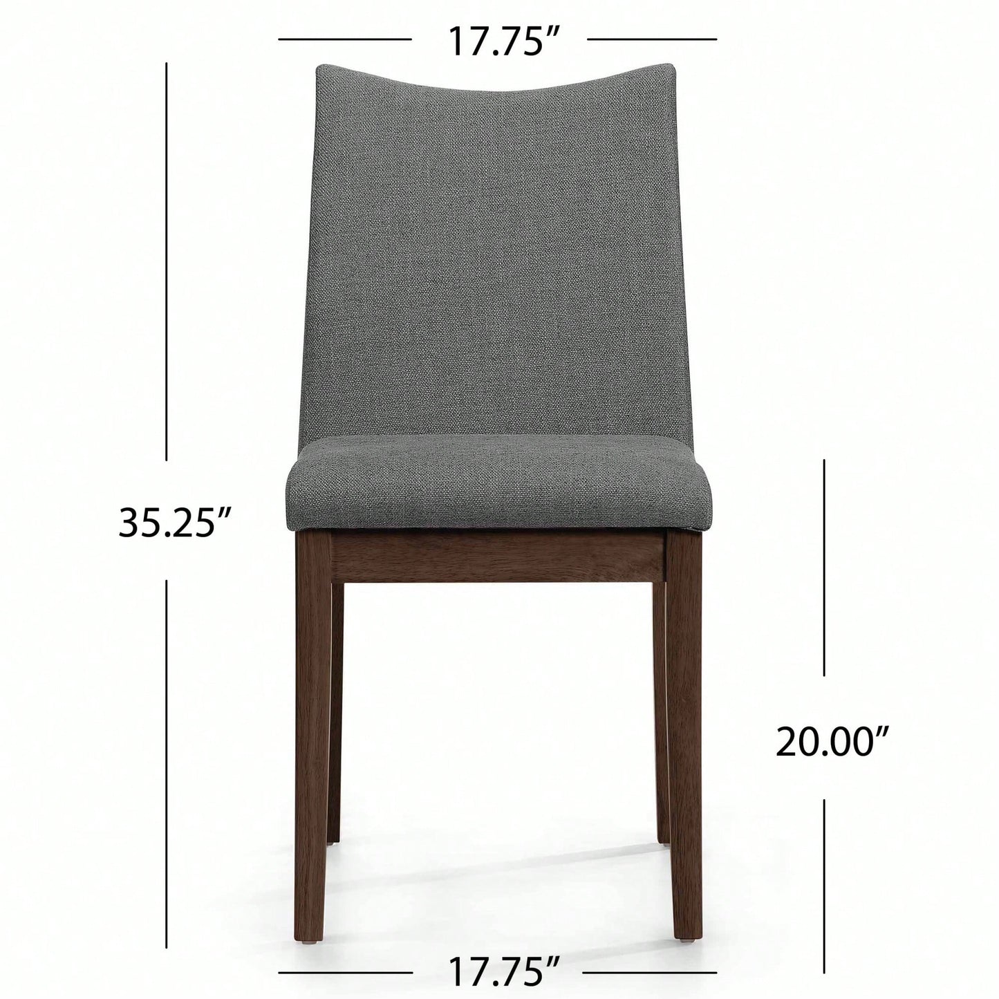 Elegant Set Of 2 Dining Chairs With Comfortable Upholstery And Modern Design For Home Or Office Use