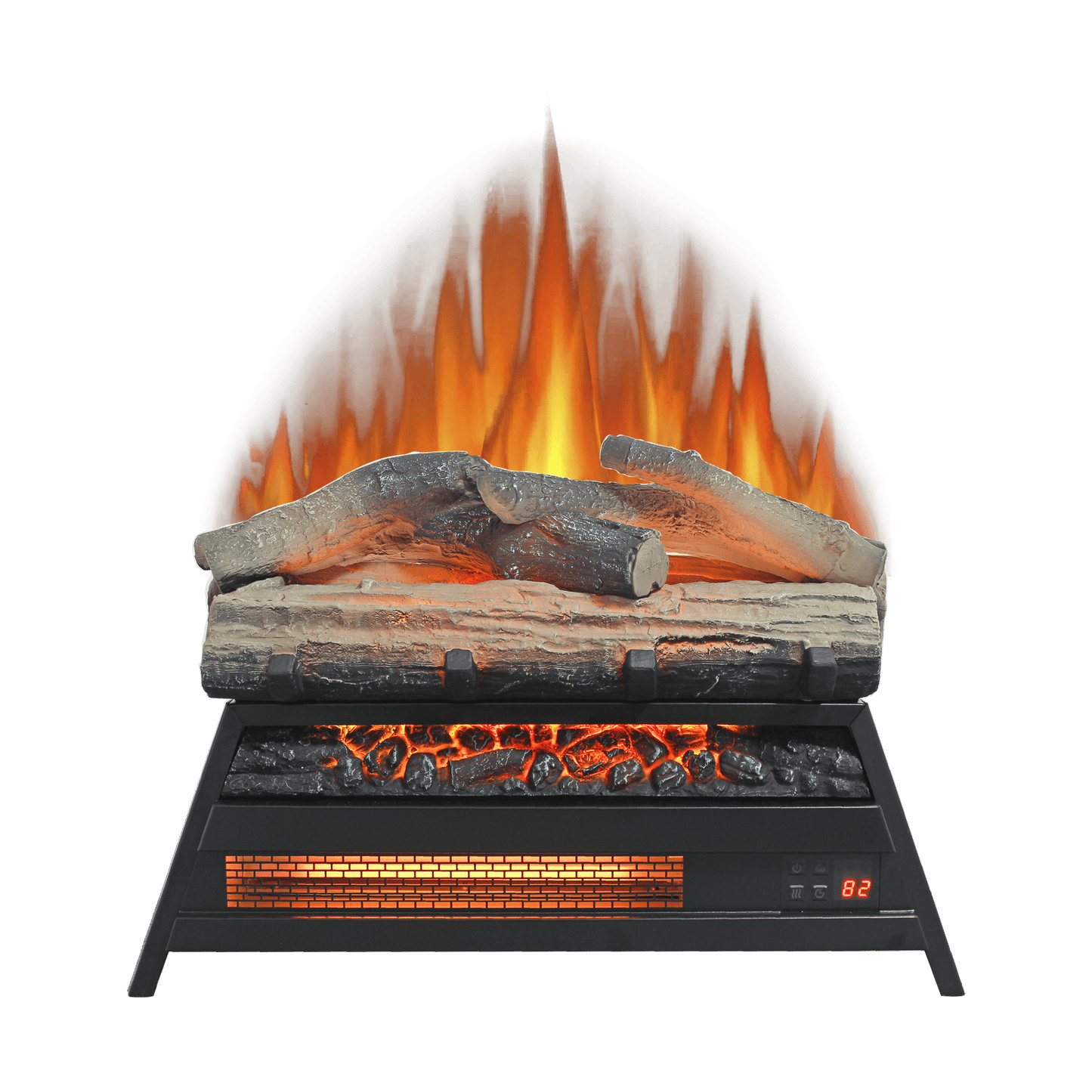 23 Inch Electric Fireplace Insert With 3D Log Set And Heater For Indoor Use