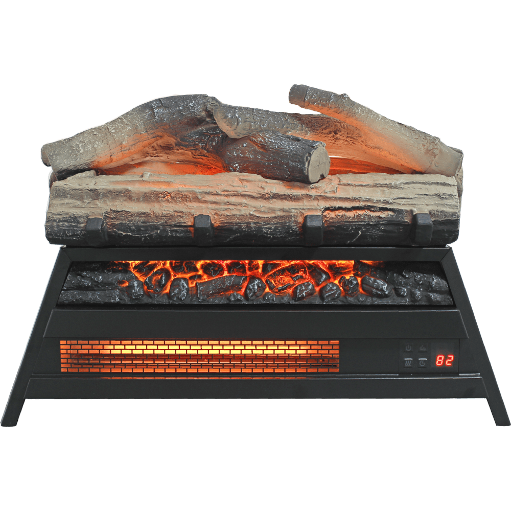 23 Inch Electric Fireplace Insert With 3D Log Set And Heater For Indoor Use