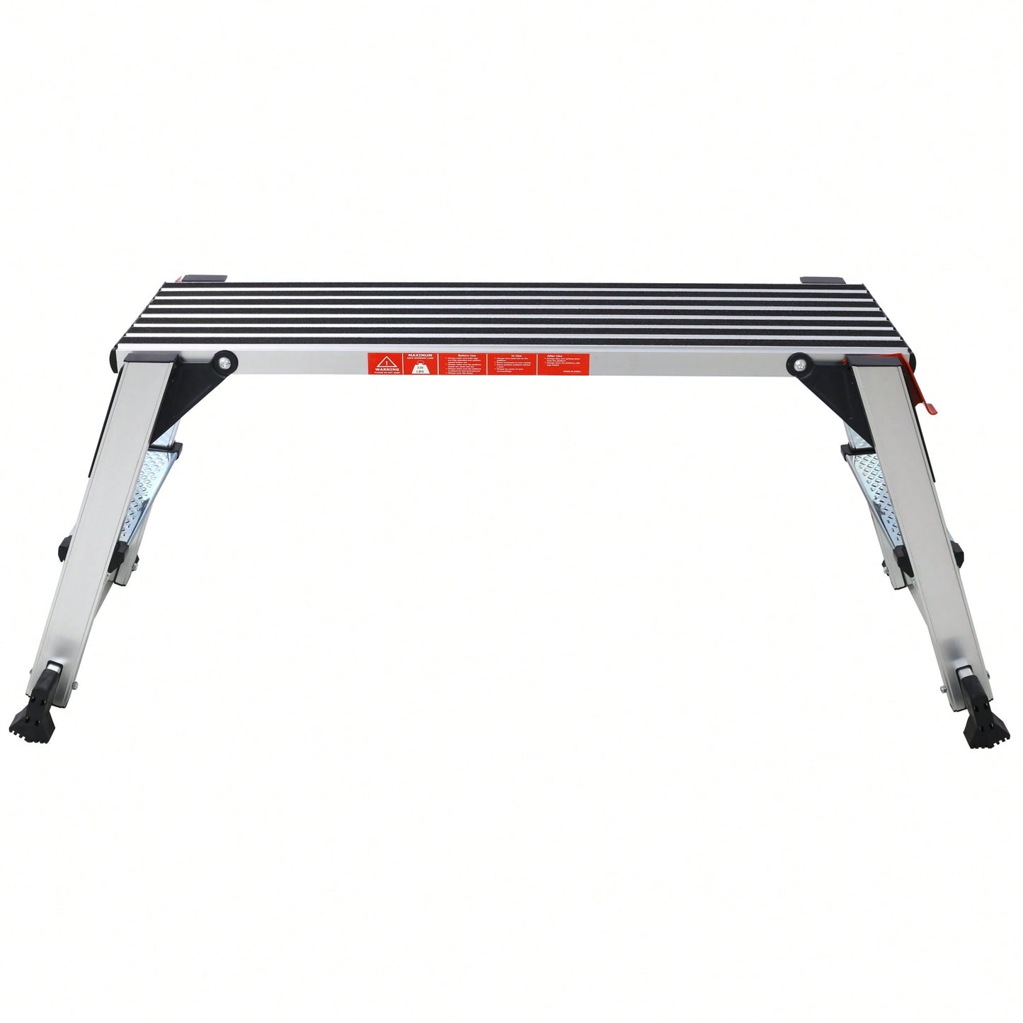 Heavy-Duty Aluminum Folding Work Bench And Stool Ladder With Non-Slip Surface 330lbs Capacity