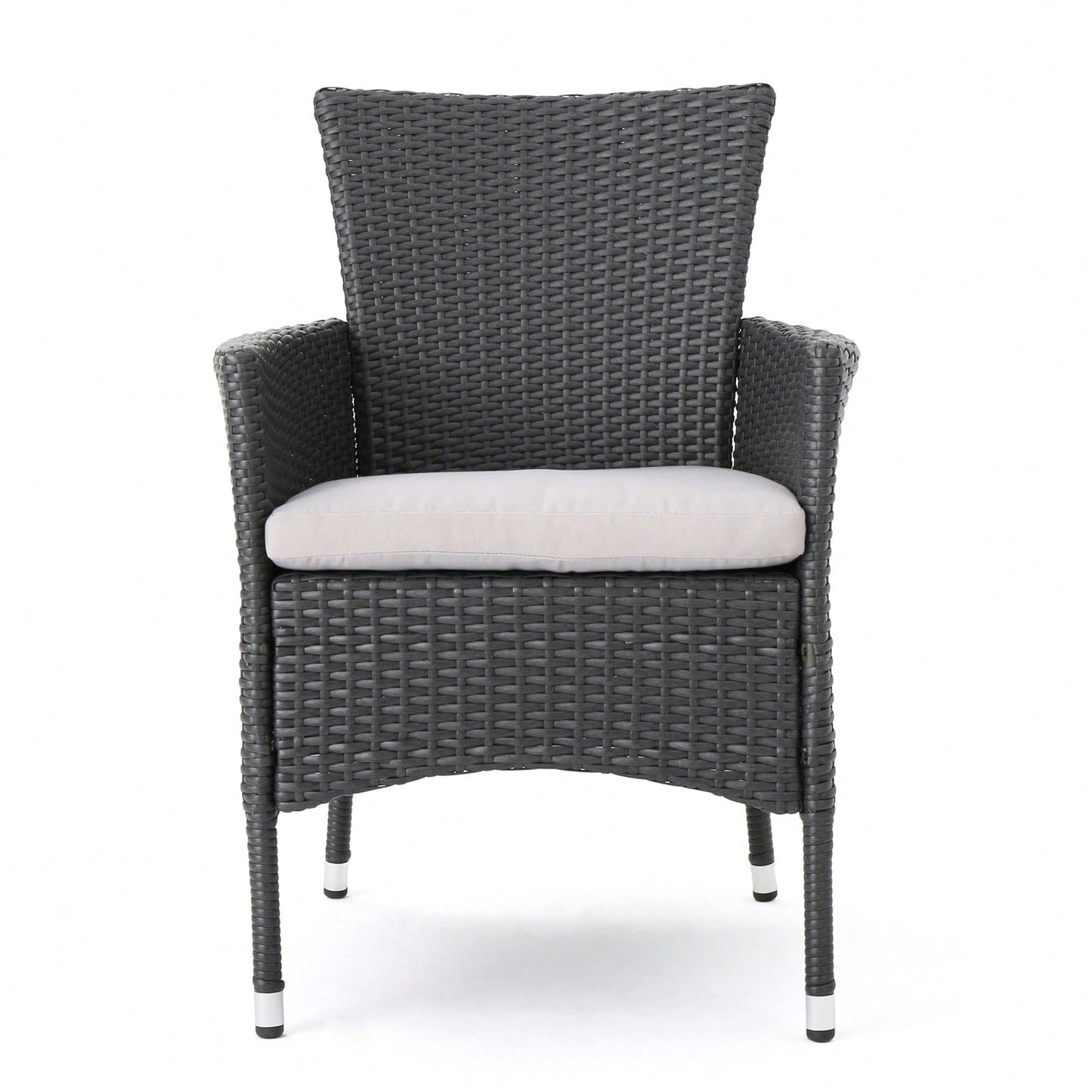 Set Of 2 Modern Dining Chairs Stylish Upholstered Seat With Wooden Legs For Home And Kitchen
