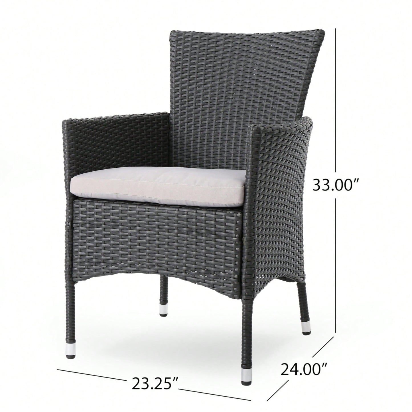 Set Of 2 Modern Dining Chairs Stylish Upholstered Seat With Wooden Legs For Home And Kitchen
