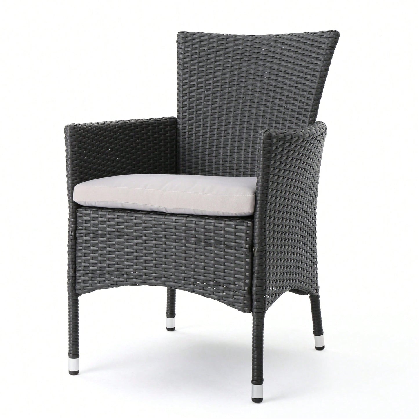 Set Of 2 Modern Dining Chairs Stylish Upholstered Seat With Wooden Legs For Home And Kitchen