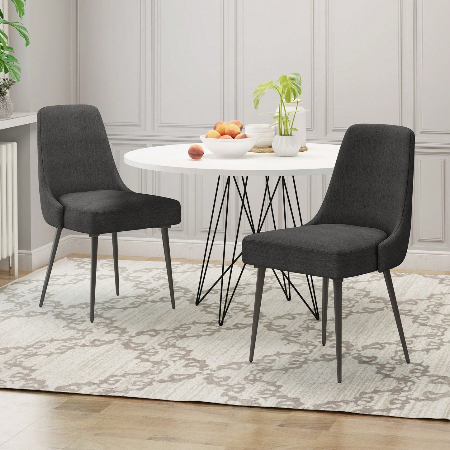 Elegant Set Of 2 Modern Dining Chairs For Stylish Home Decor