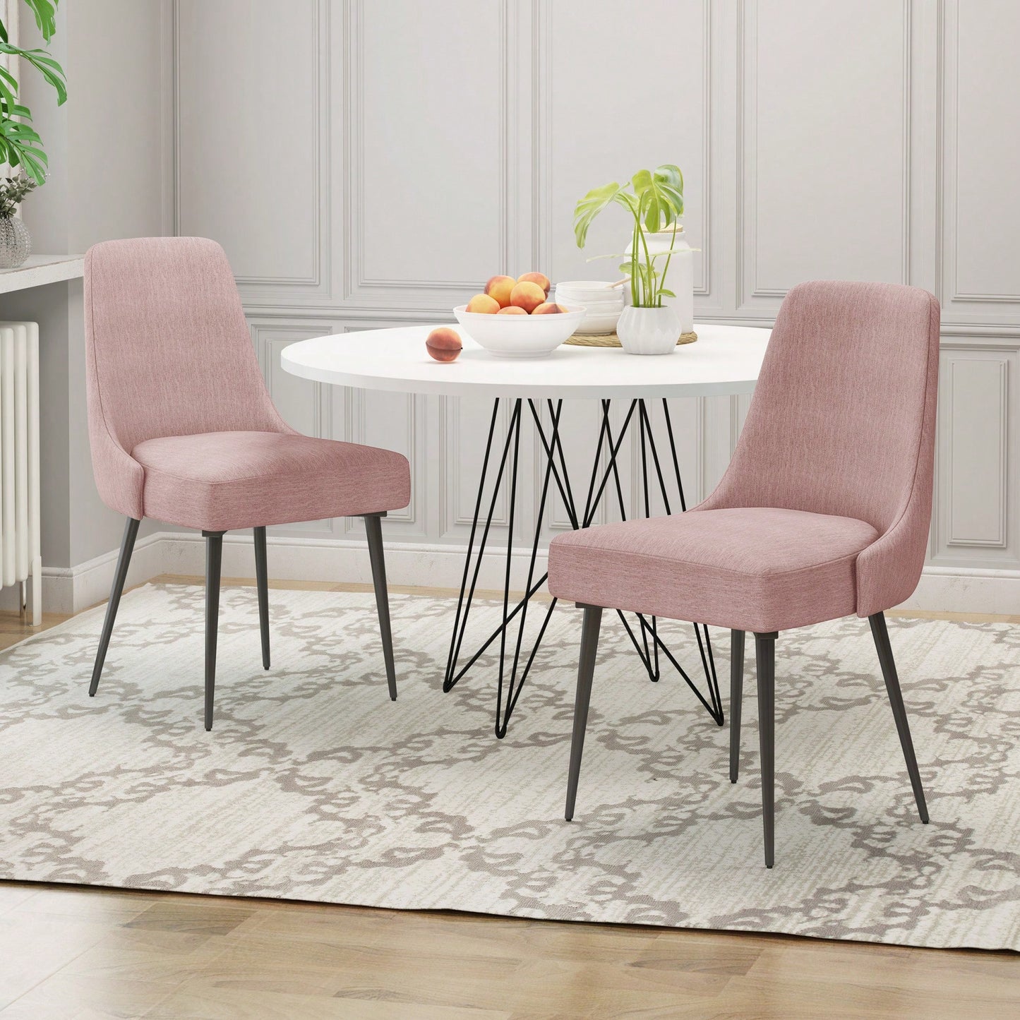 Elegant Set Of 2 Modern Dining Chairs For Stylish Home Decor