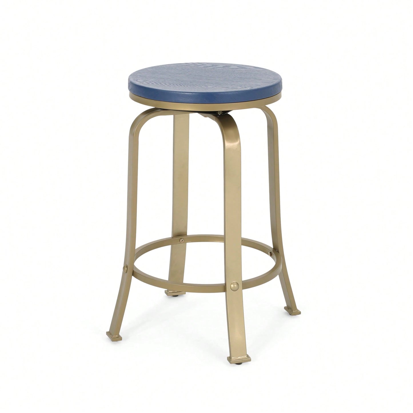 Set Of 2 Modern Counter Stools For Kitchen Island Or Bar Height Seating
