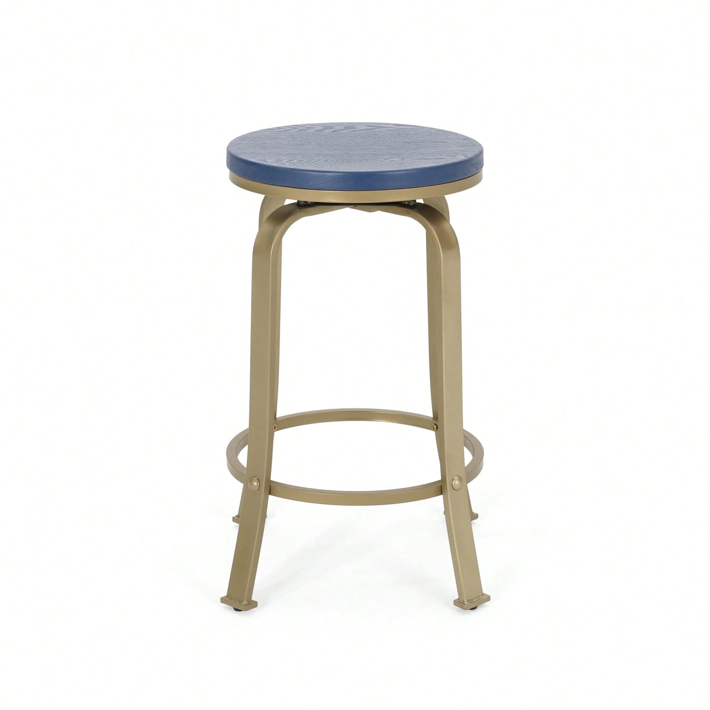 Set Of 2 Modern Counter Stools For Kitchen Island Or Bar Height Seating
