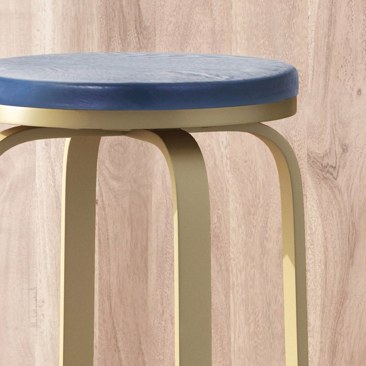 Set Of 2 Modern Counter Stools For Kitchen Island Or Bar Height Seating