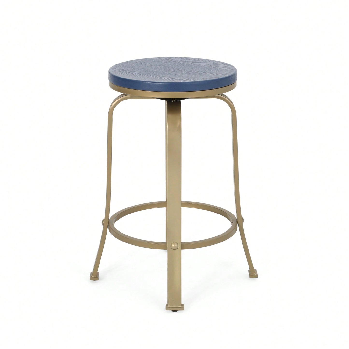 Set Of 2 Modern Counter Stools For Kitchen Island Or Bar Height Seating