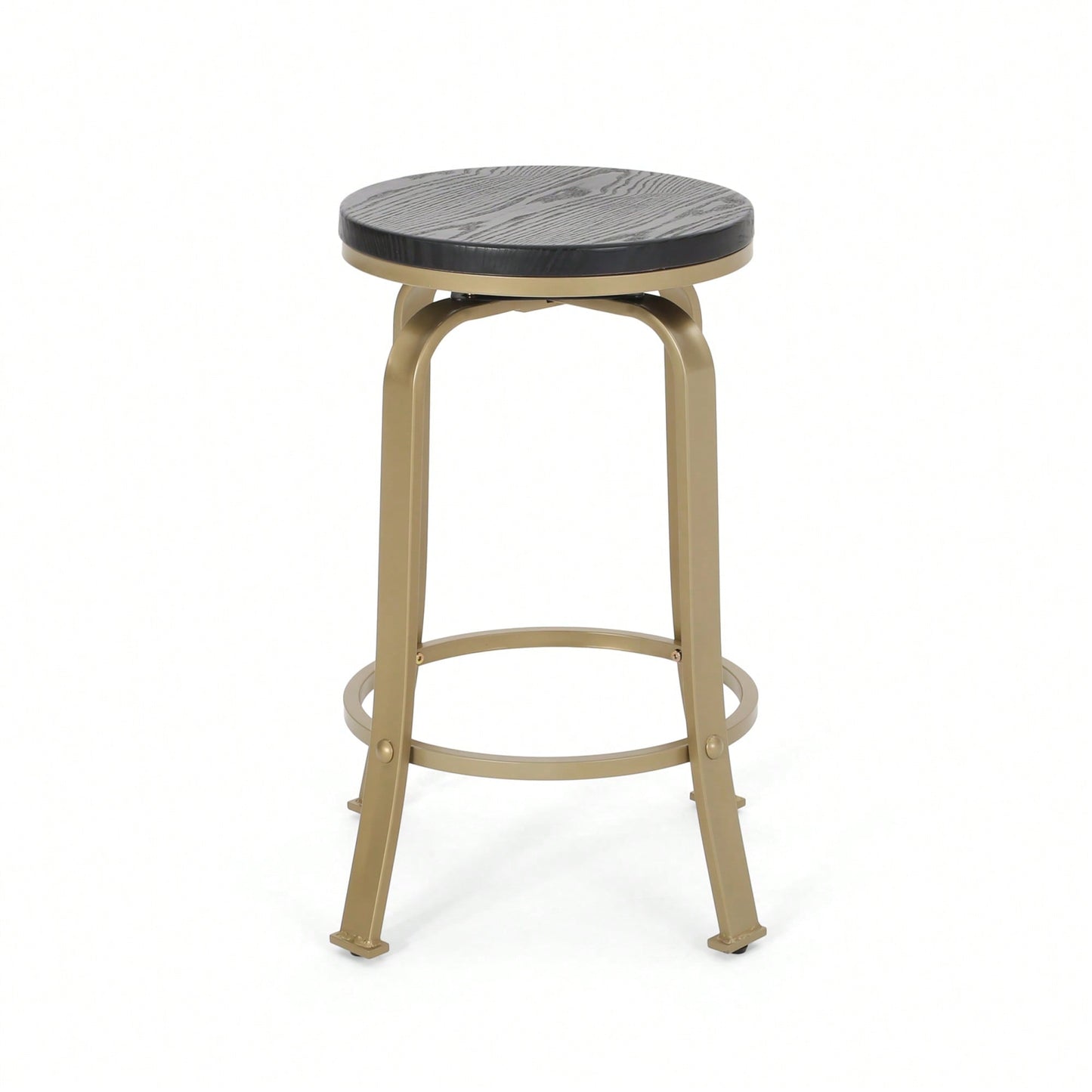Set Of 2 Modern Counter Stools For Kitchen Island Or Bar Height Seating