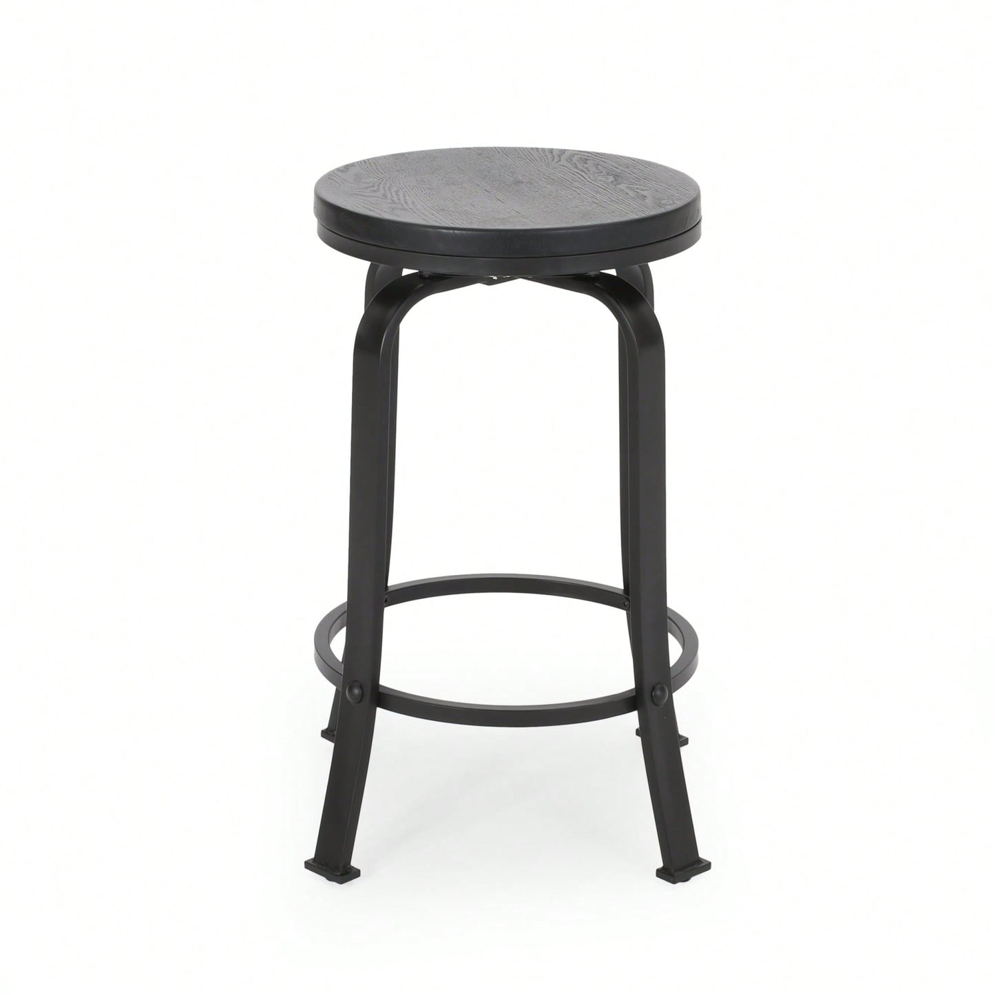 Set Of 2 Modern Counter Stools For Kitchen Island Or Bar Height Seating