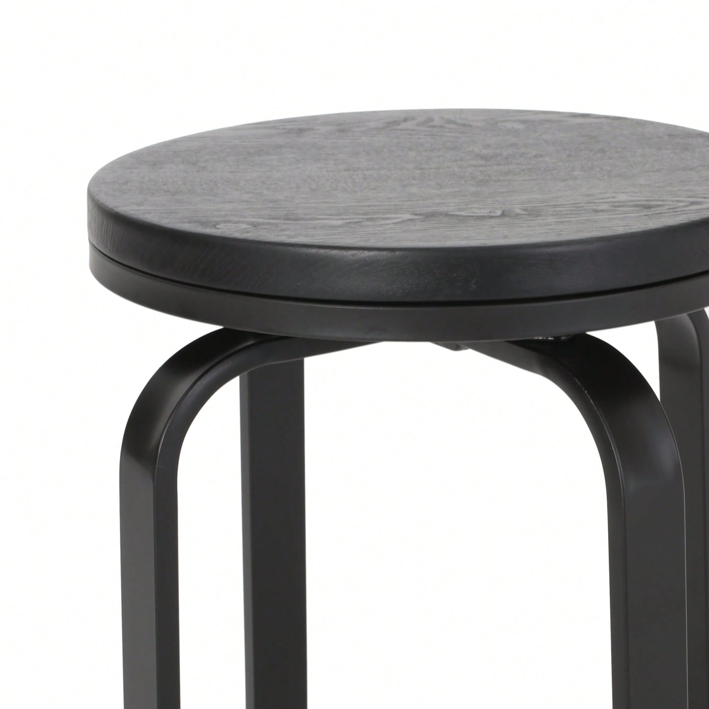 Set Of 2 Modern Counter Stools For Kitchen Island Or Bar Height Seating