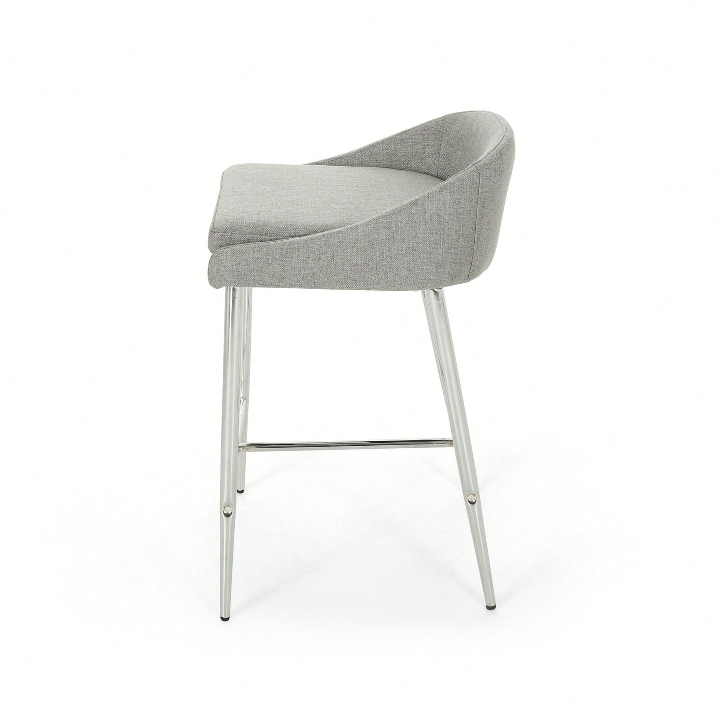 Set Of 2 Modern Counter Stools For Kitchen Island Or Bar Height Seating