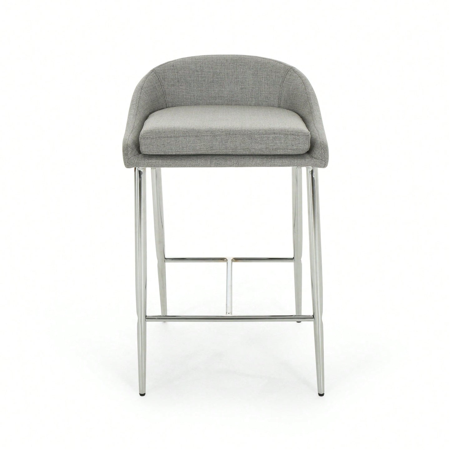 Set Of 2 Modern Counter Stools For Kitchen Island Or Bar Height Seating