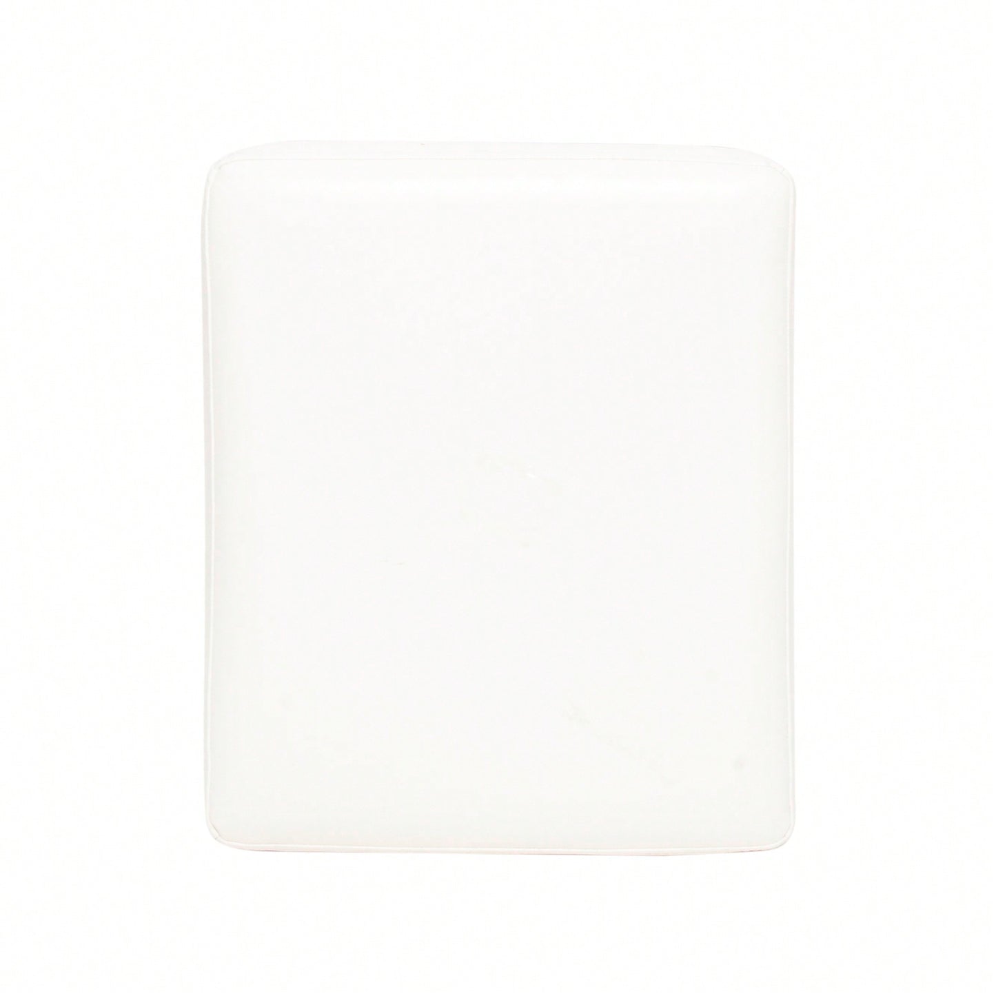 Set Of 2 26-Inch Backless Ivory Leather Counter Stools For Kitchen And Bar Seating
