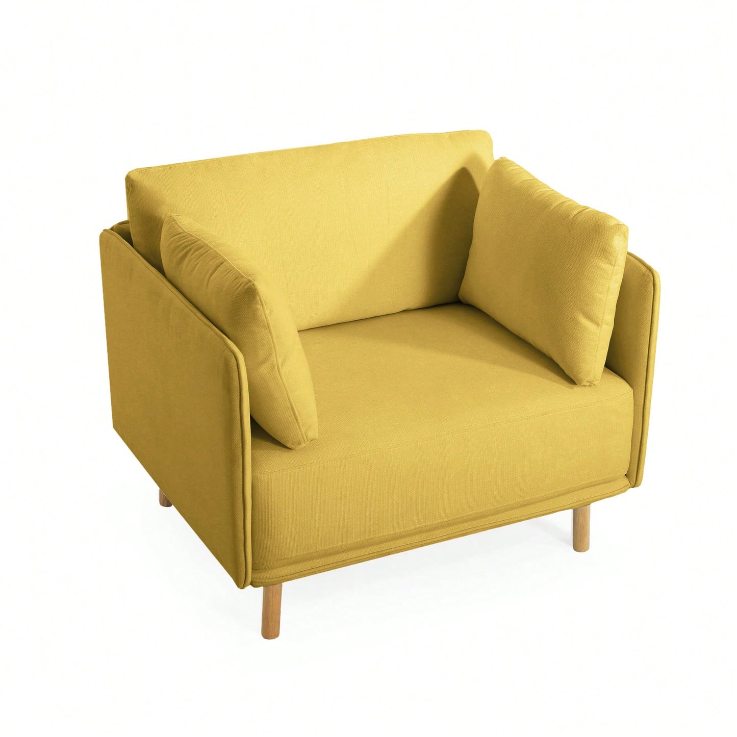 Stylish 39 Inch Upholstered Accent Chair With Plush Cushions And Elegant Armrests For Cozy Living Room Bedroom Or Office Lounge Seating