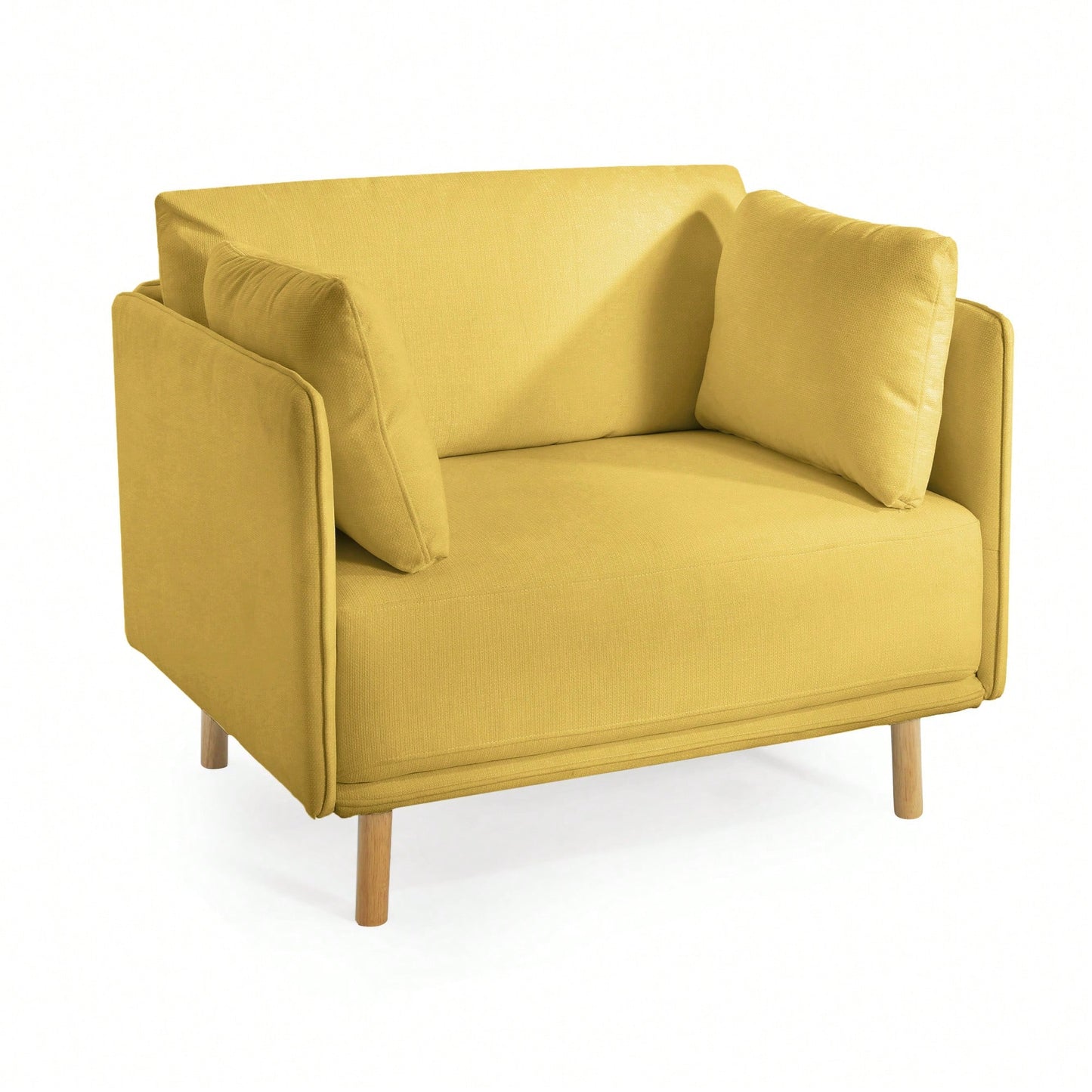 Stylish 39 Inch Upholstered Accent Chair With Plush Cushions And Elegant Armrests For Cozy Living Room Bedroom Or Office Lounge Seating
