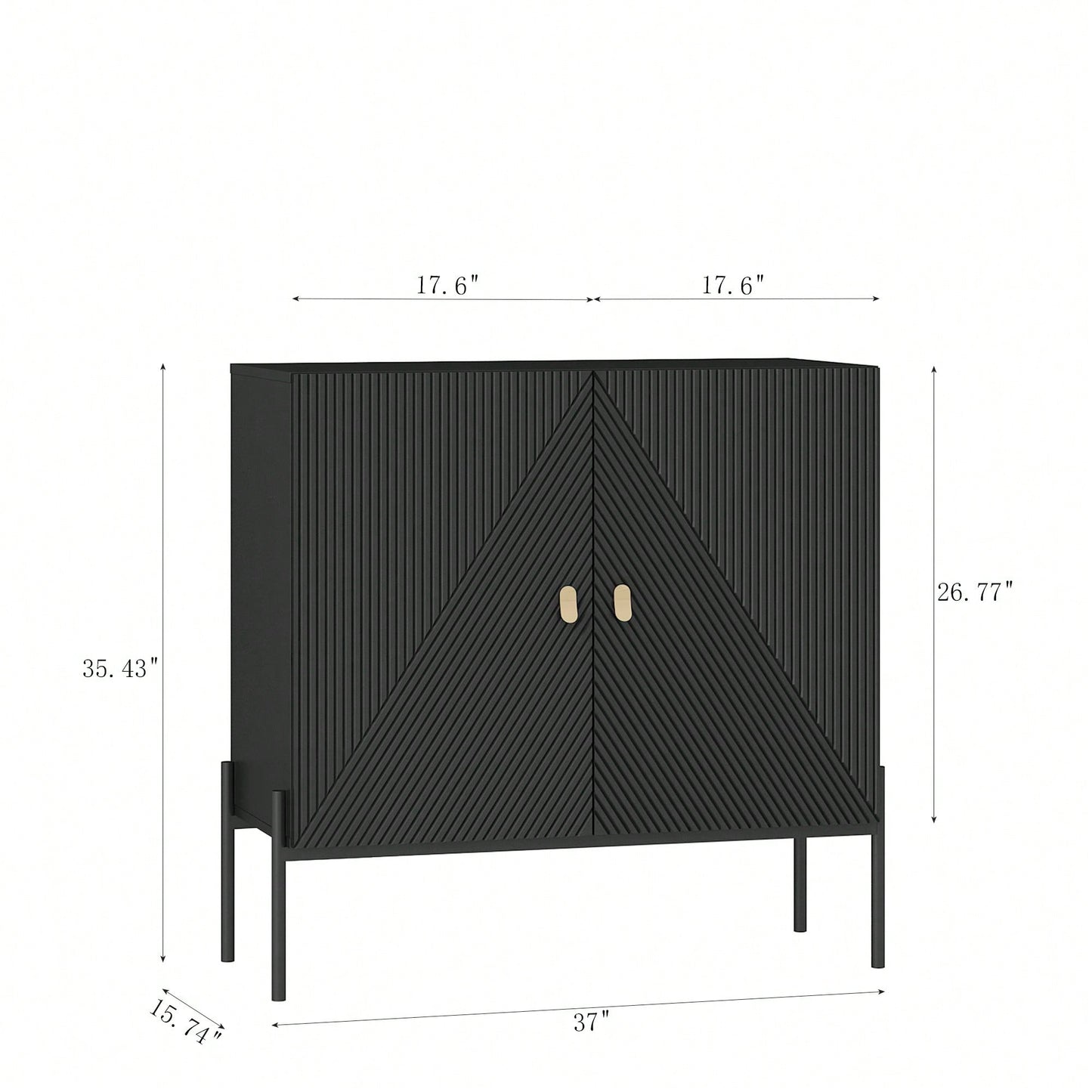 Elegant Black Sideboard Buffet Cabinet With Drawers And Wine Rack For Living Room Or Kitchen Dining Room Storage And Decor