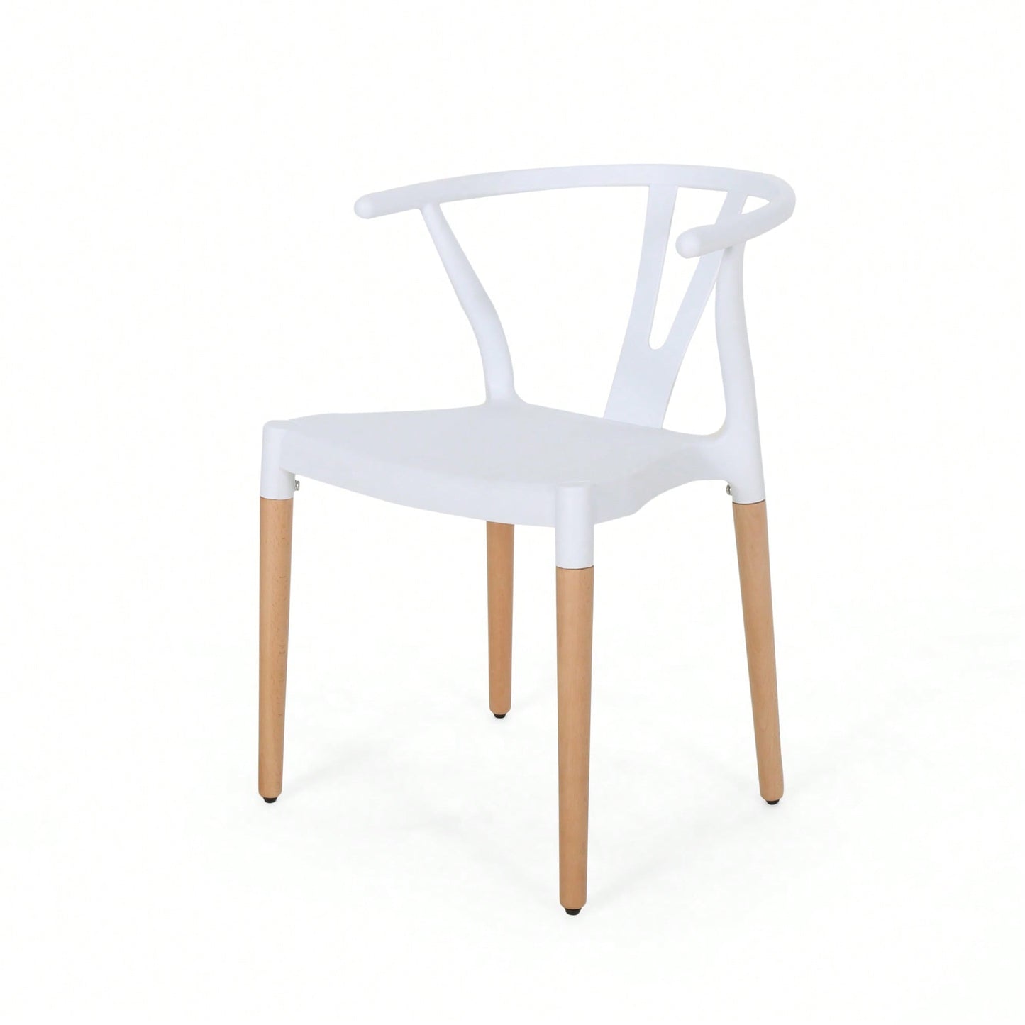Set Of 2 Modern Plastic Dining Chairs For Home And Kitchen Use