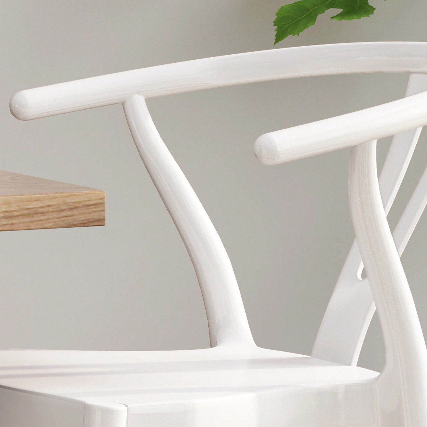 Set Of 2 Modern Plastic Dining Chairs For Home And Kitchen Use