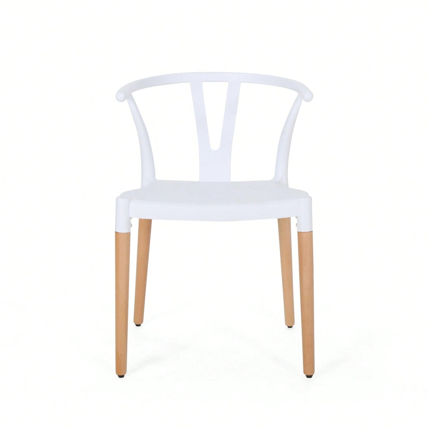 Set Of 2 Modern Plastic Dining Chairs For Home And Kitchen Use