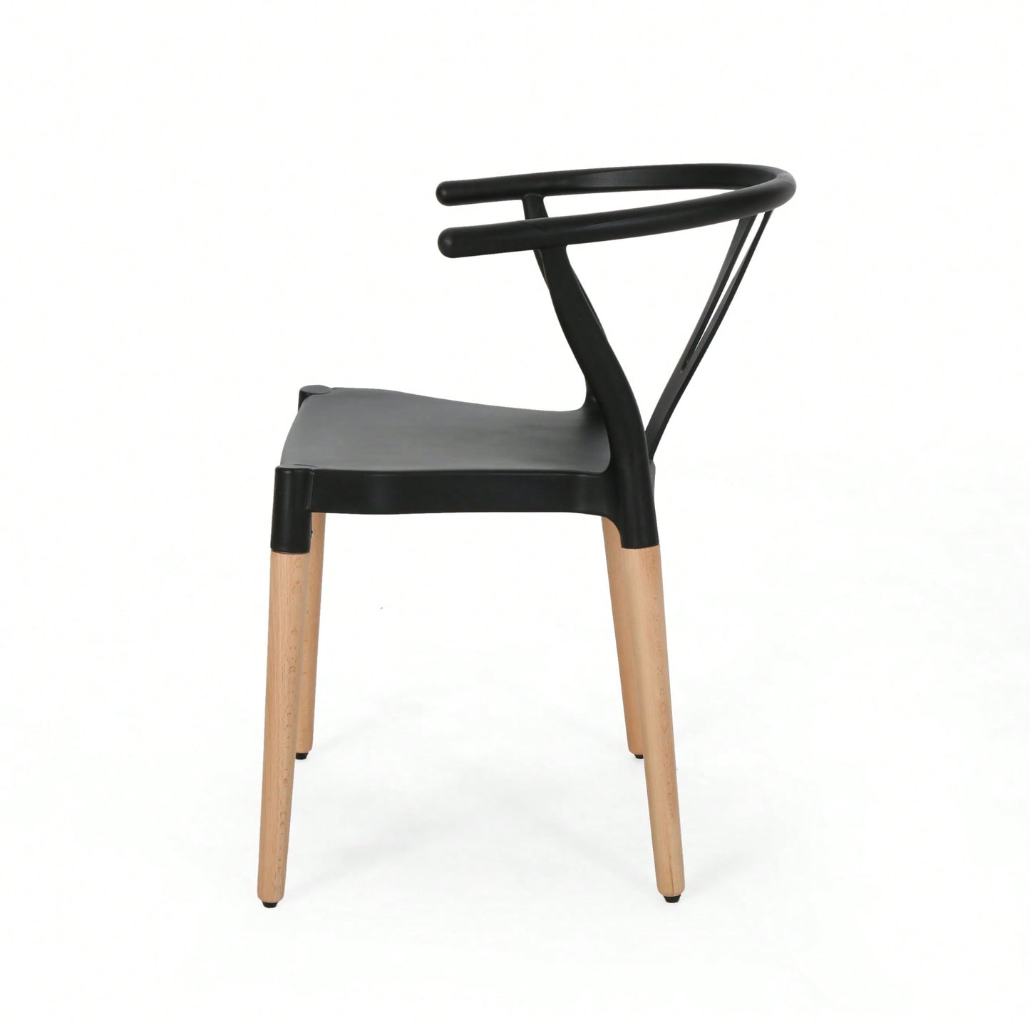 Set Of 2 Modern Plastic Dining Chairs For Home And Kitchen Use