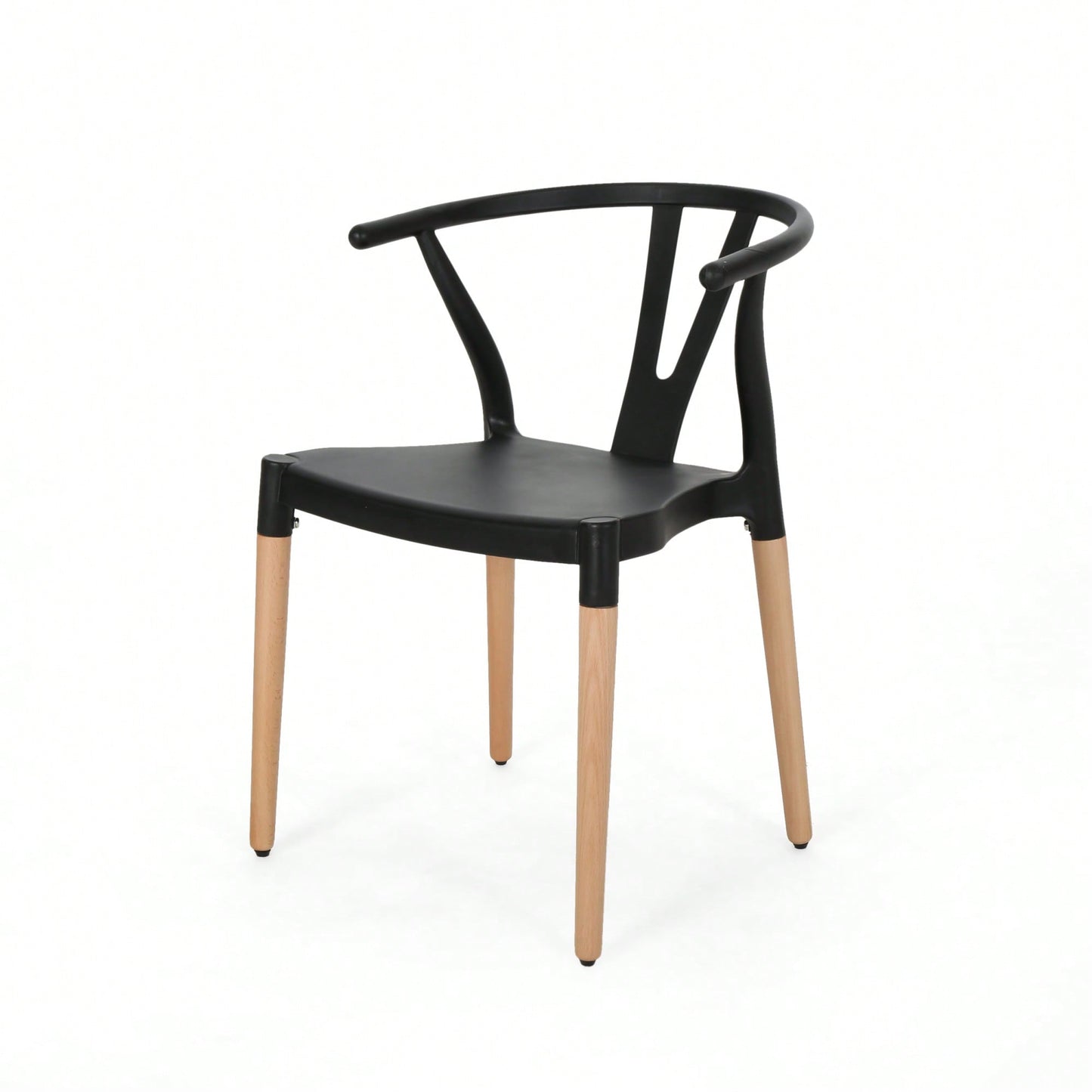 Set Of 2 Modern Plastic Dining Chairs For Home And Kitchen Use