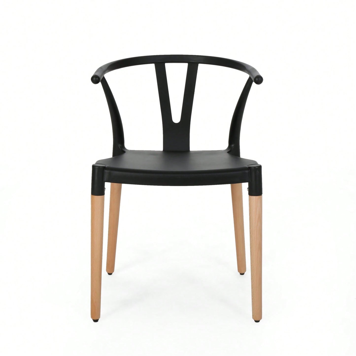 Set Of 2 Modern Plastic Dining Chairs For Home And Kitchen Use