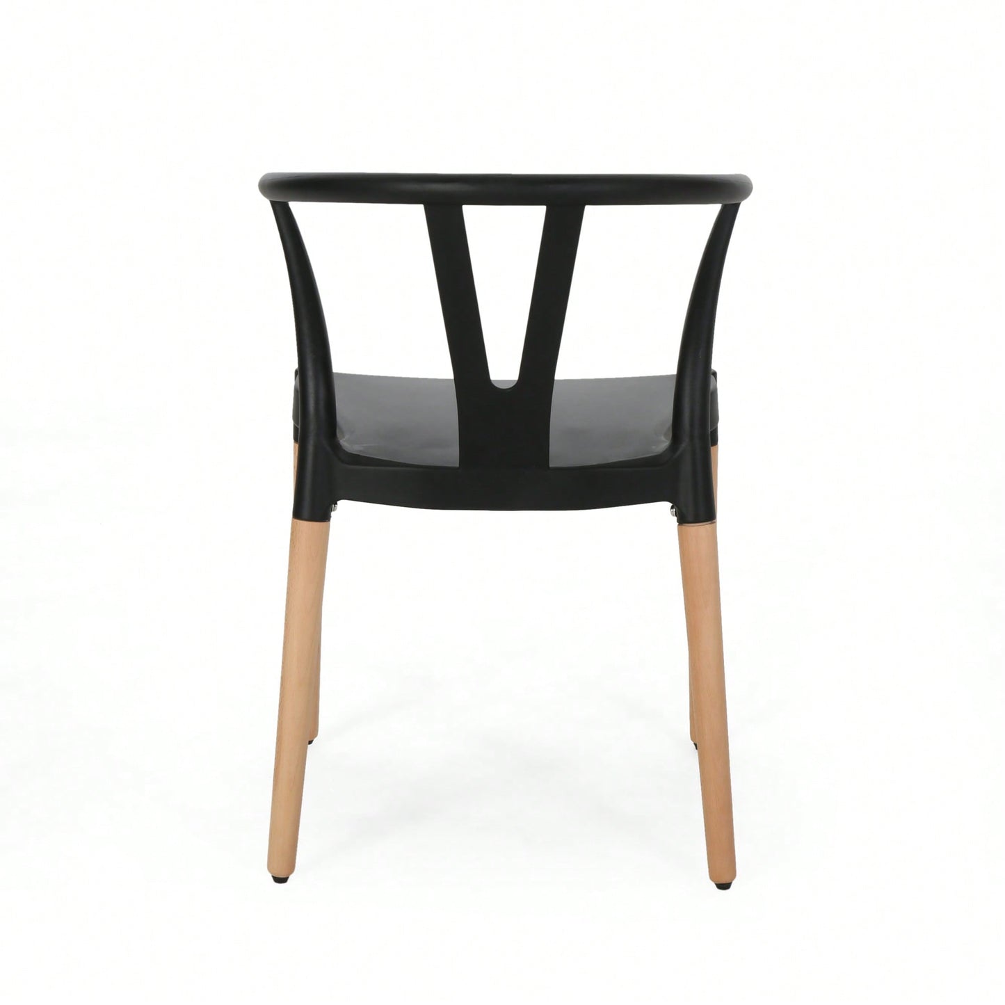 Set Of 2 Modern Plastic Dining Chairs For Home And Kitchen Use