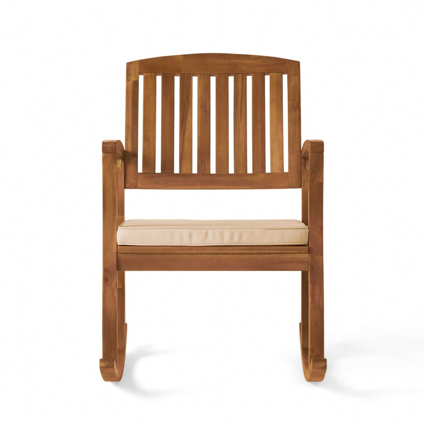 Comfortable Rocking Chair With Soft Cushion For Relaxation And Style