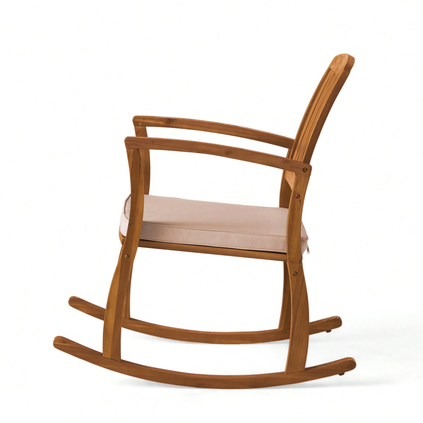 Comfortable Rocking Chair With Soft Cushion For Relaxation And Style