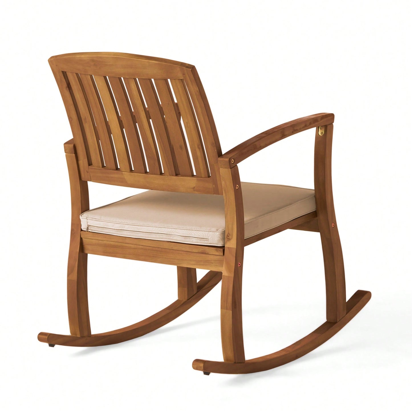 Comfortable Rocking Chair With Soft Cushion For Relaxation And Style
