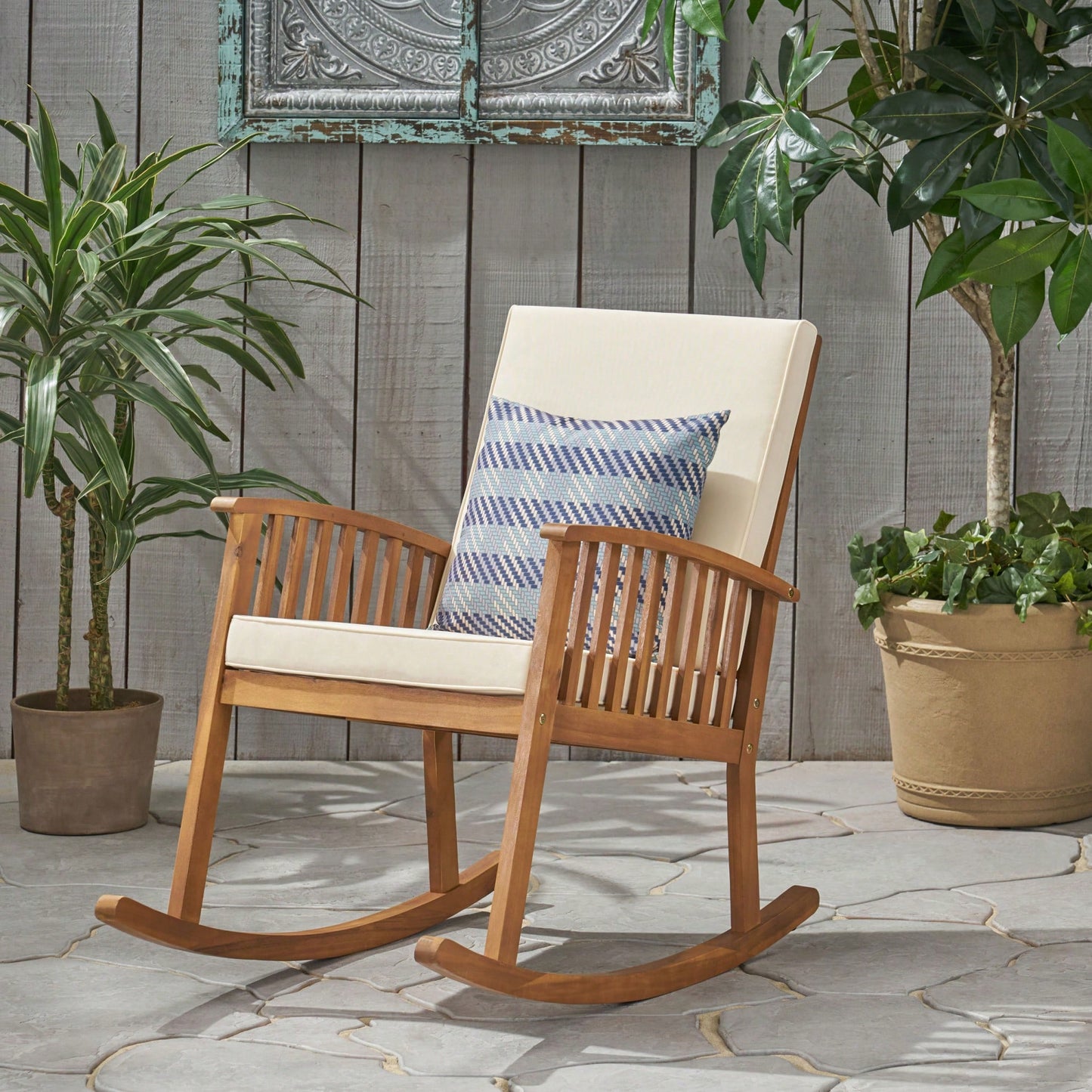 Comfortable Wooden Rocking Chair For Relaxation And Style