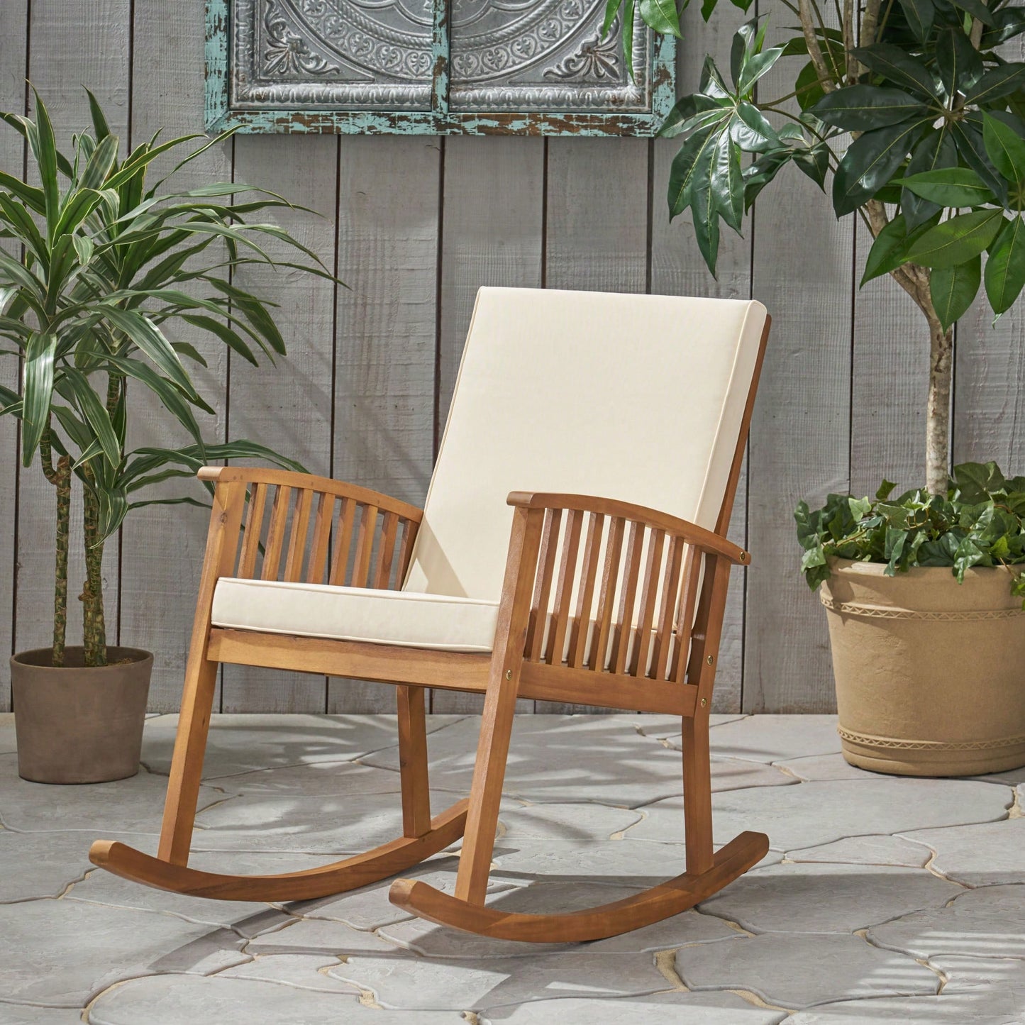 Comfortable Wooden Rocking Chair For Relaxation And Style