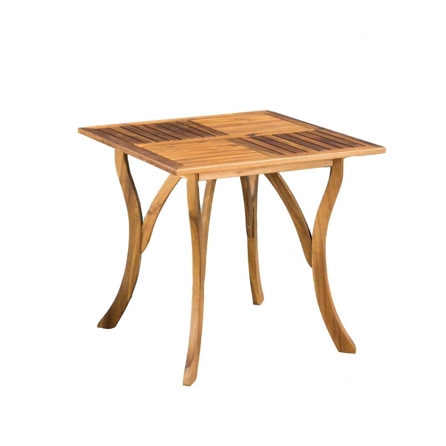 Rustic 31.5 Inch Square Wooden Dining Table For Modern Home Decor