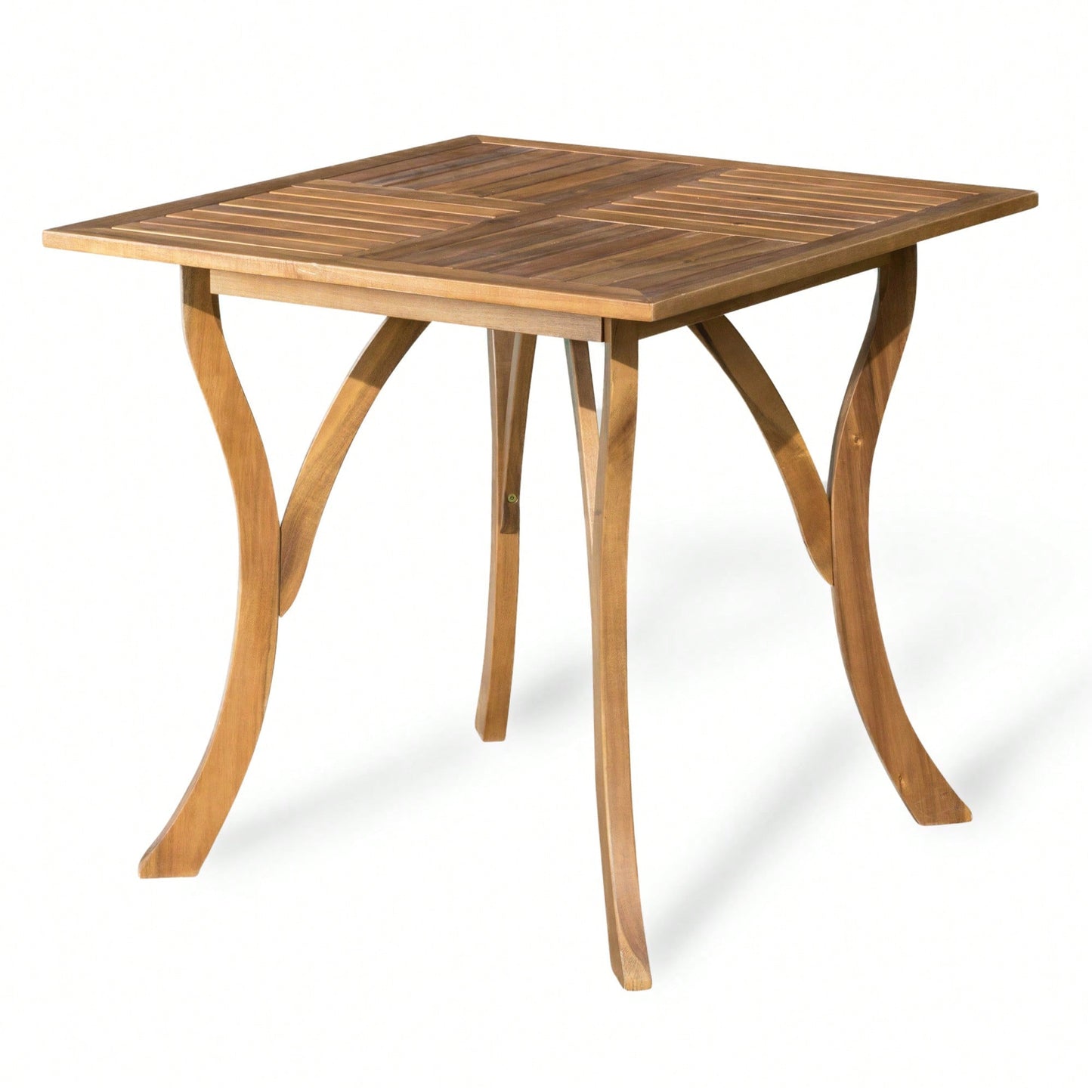 Rustic 31.5 Inch Square Wooden Dining Table For Modern Home Decor
