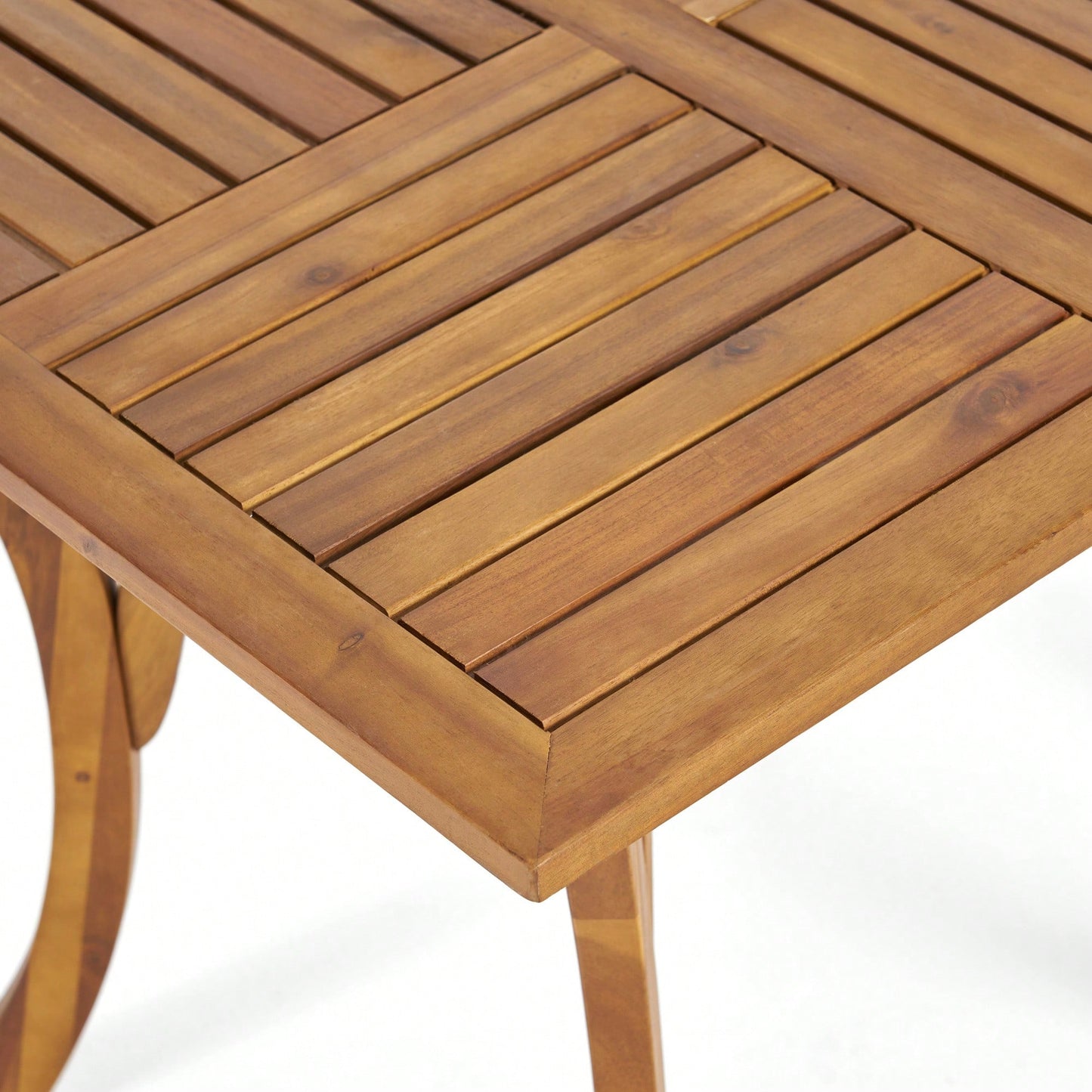 Rustic 31.5 Inch Square Wooden Dining Table For Modern Home Decor