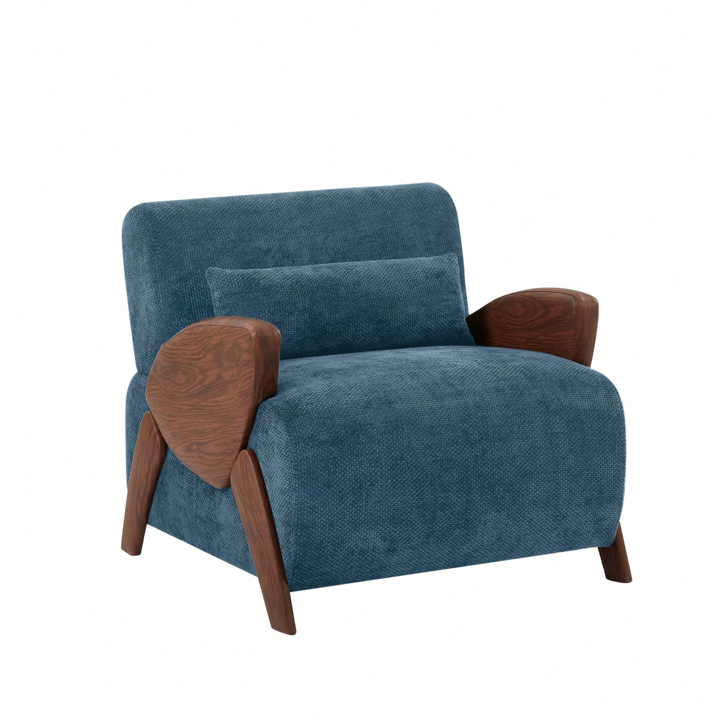 Stylish Modern Accent Armchair With Plush Cushions And Comfortable Armrests For Living Room Bedroom Or Office