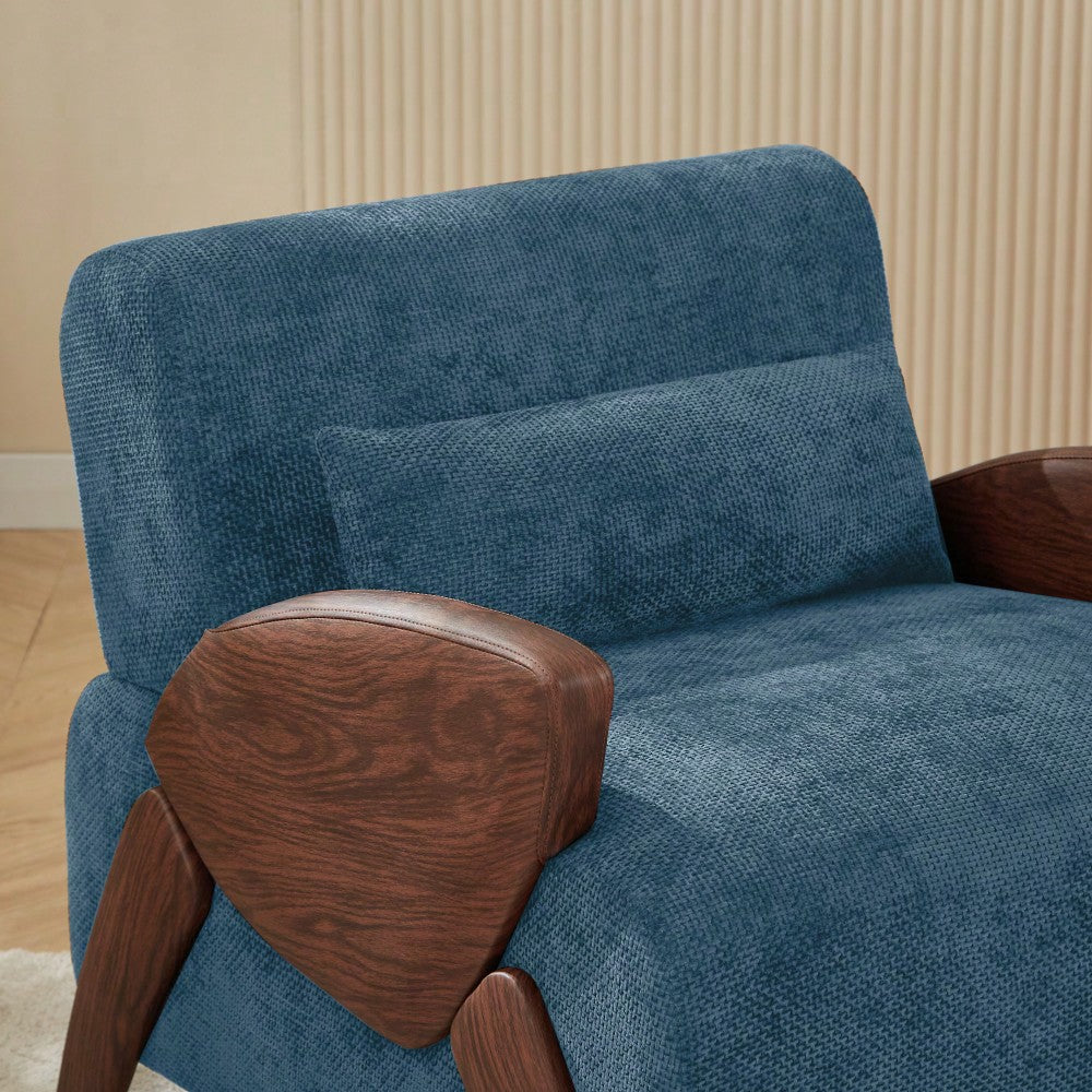 Stylish Modern Accent Armchair With Plush Cushions And Comfortable Armrests For Living Room Bedroom Or Office