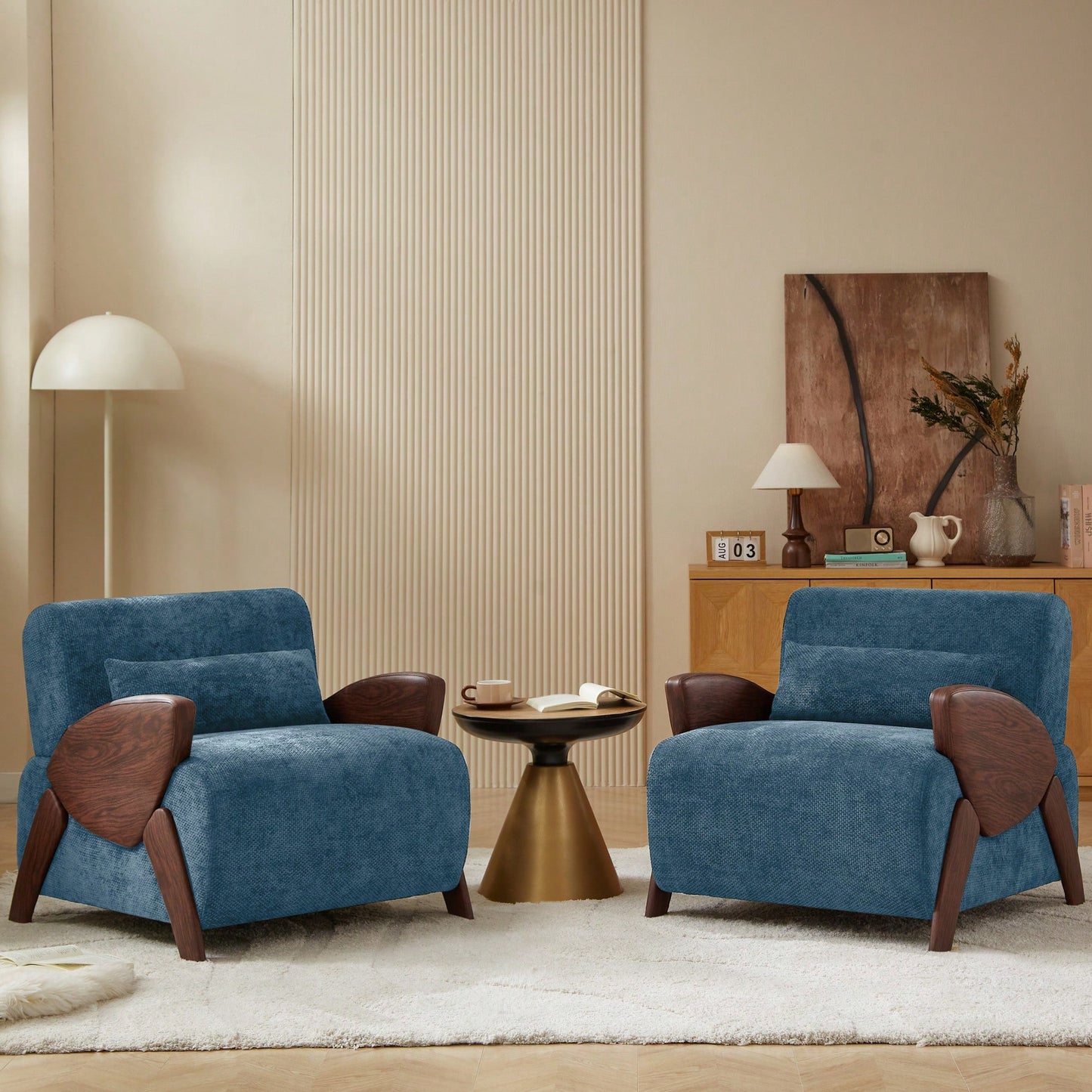 Stylish Modern Accent Armchair With Plush Cushions And Comfortable Armrests For Living Room Bedroom Or Office