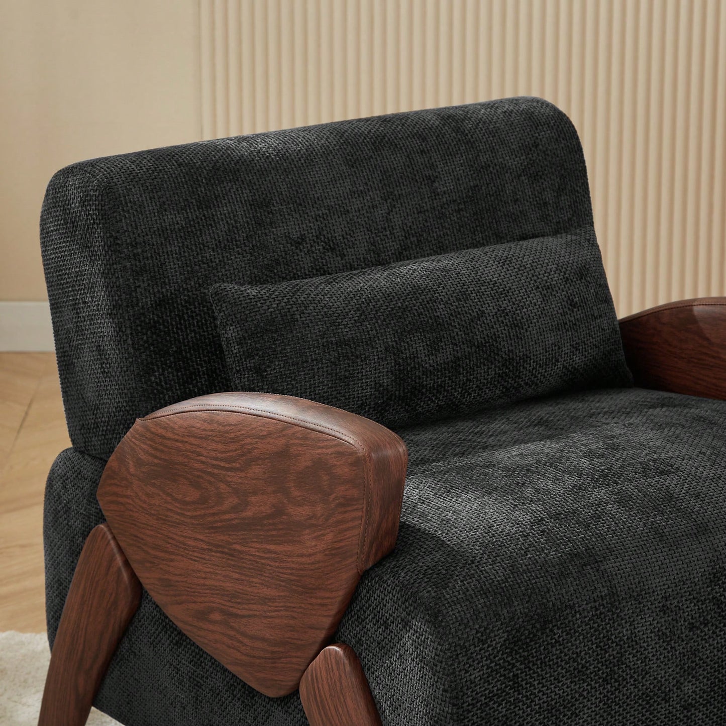 Stylish Modern Accent Armchair With Plush Cushions And Comfortable Armrests For Living Room Bedroom Or Office