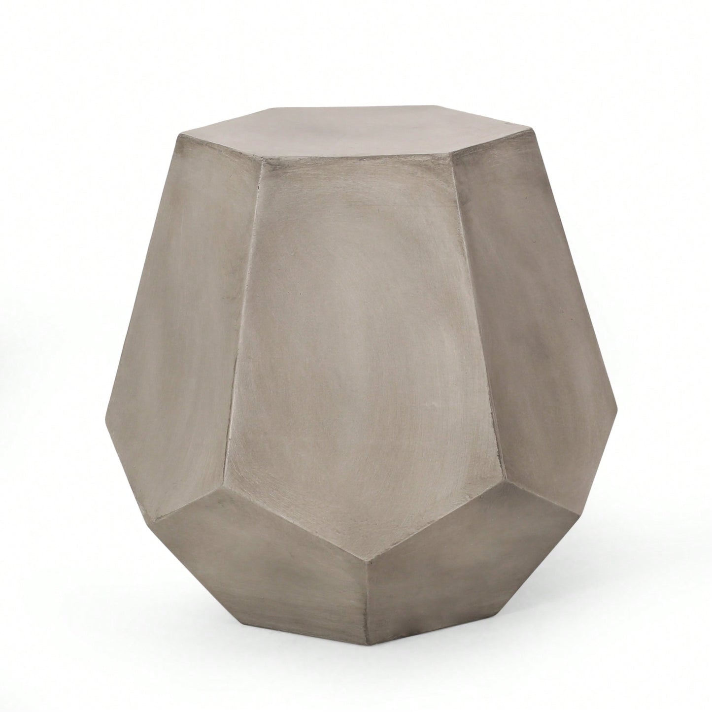 Light Grey Outdoor Side Table For Patio And Garden