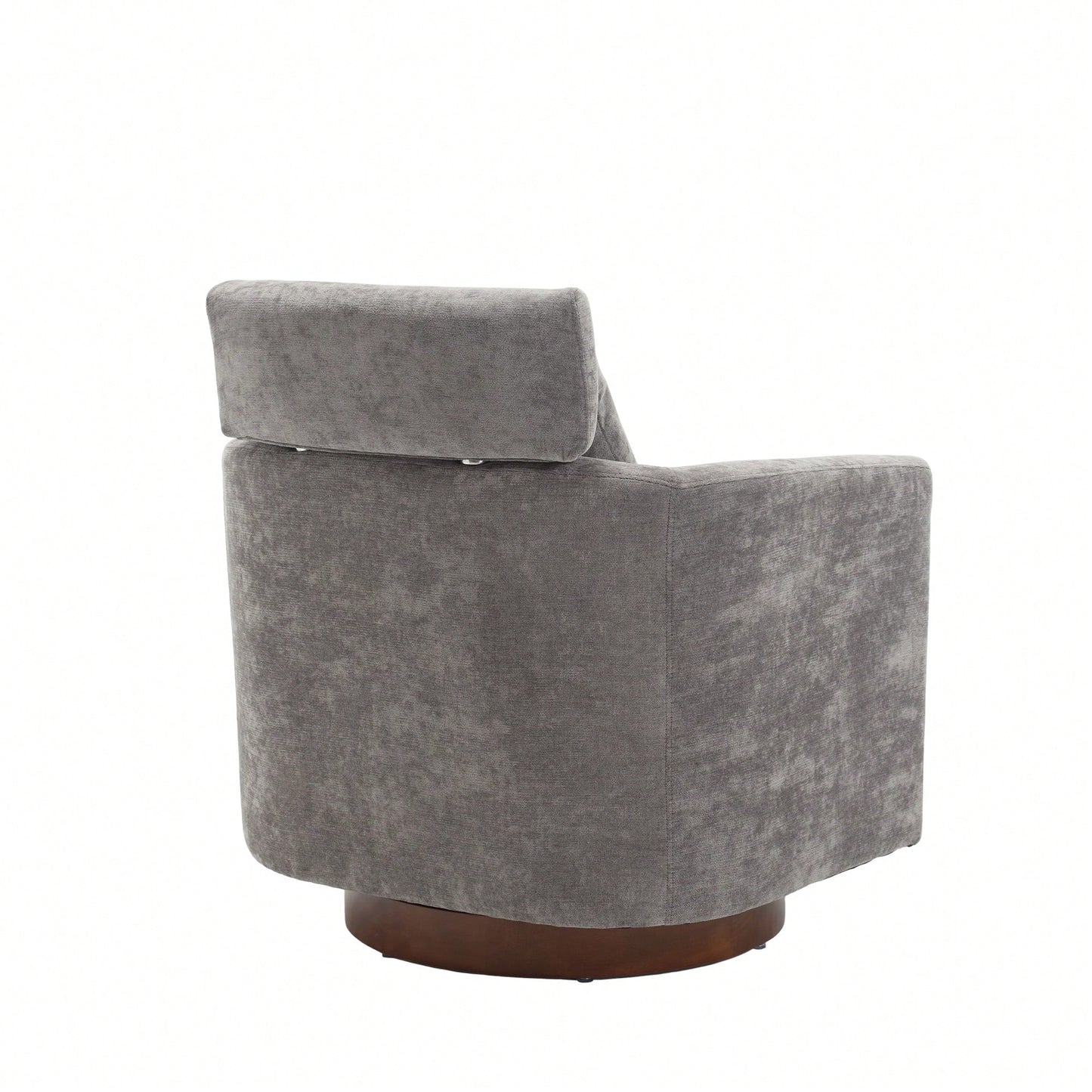 Ergonomic Living Room Chair With 360-Degree Rotation Multi-Gear Adjustable Backrest Soft Chenille Fabric