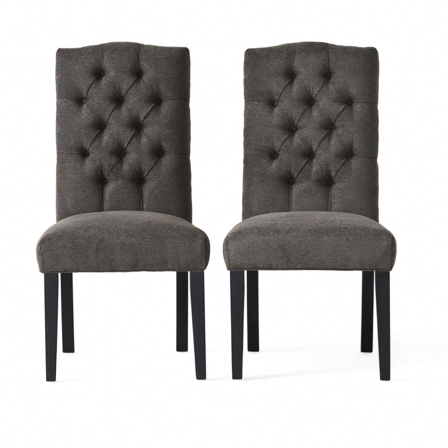 Elegant Tufted Dining Chairs Set Of 2 For Modern Home Decor
